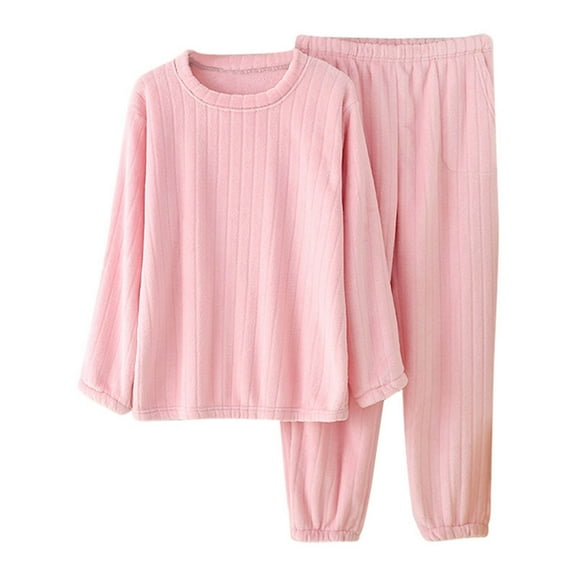 Big Girls Pajama Sets Long Sleeve Sleepwear 2 Piece PJS Jammies,Pink,XL