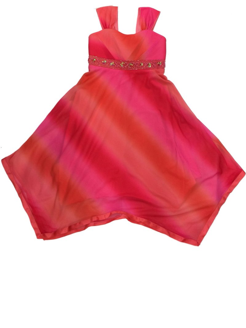 pink and orange birthday dress Orange Glow Tulle Party Dress main image 1