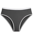 thumbnail image 1 of Big Girls Solid Color Block Trim Swim Briefs, Stretch Separate Swim Bottoms, Soft Anti Exposure Pool Water Sports Outfit for Student Girls 6-14Y, 1 of 3