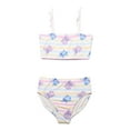 thumbnail image 1 of Big Girls Stitch and Angel Stripes Swimsuit, 1 of 3