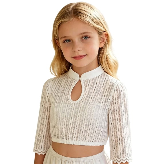 Big Girls Summer T Shirts Tops Fashion Solid Basic Inner Casual ...