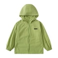 thumbnail image 1 of Big Girls Sun Jacket UPF50+ Lightweight Hooded Coat Outdoor Casual Wear Windbreaker Kids Clothes Size 8-9T, 1 of 5