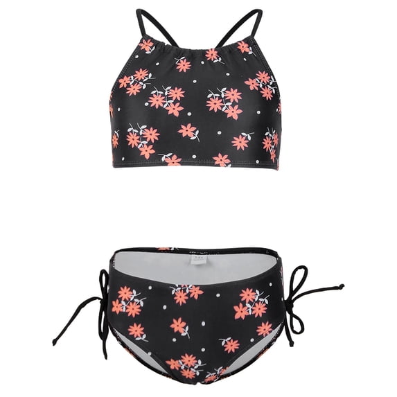 Big Girls Swim Suits Surf Daisy Beach Sport 2 Piecesuit Girls' Swimwear Size 13-14T