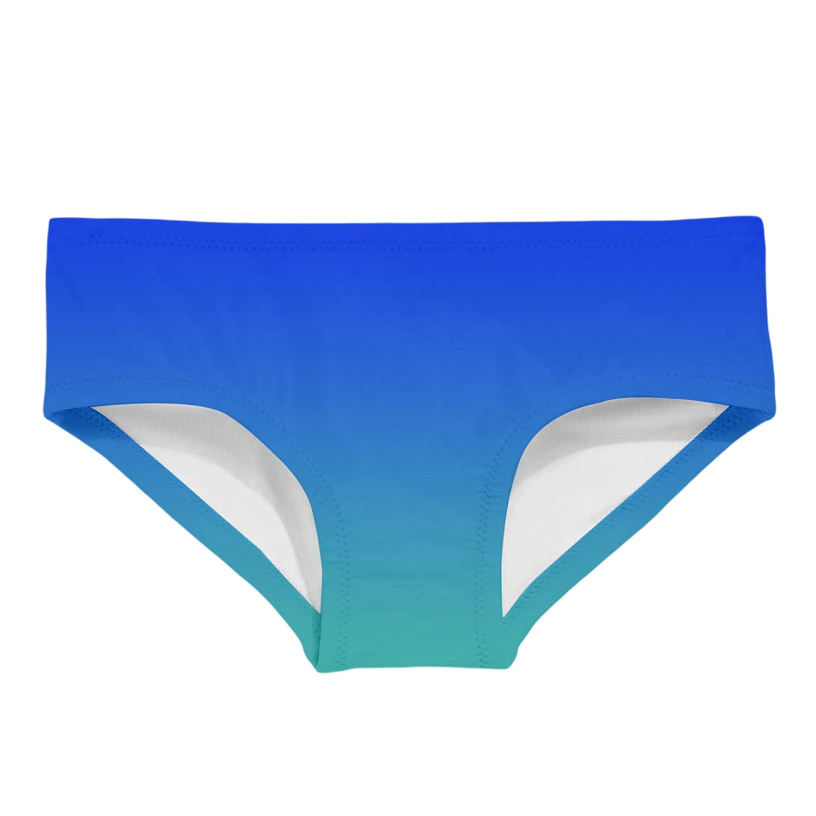 Big Girls Swimwear Bottoms Elastic Waist Swim Briefs Gradient Color ...