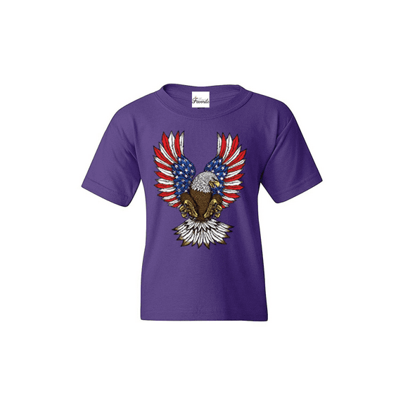 Big Girls T-Shirts and Tank Tops - American Flag 4th of July