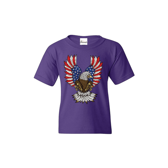 Big Girls T-Shirts and Tank Tops - American Flag 4th of July