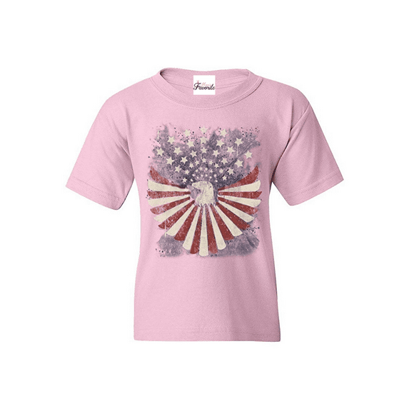 Big Girls T-Shirts and Tank Tops - American Flag 4th of July
