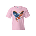 thumbnail image 1 of Big Girls T-Shirts and Tank Tops - American Flag Eagle USA, 1 of 5