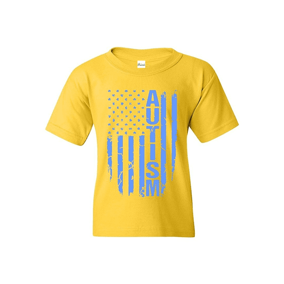 Big Girls T-Shirts and Tank Tops - Autism Flag