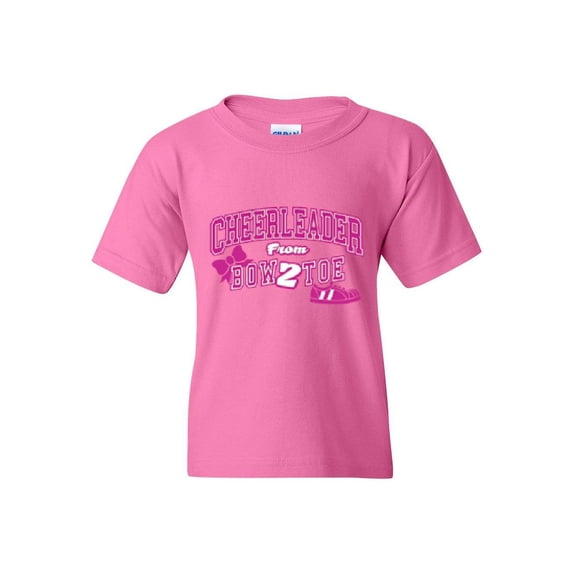 IWPF - Big Girls T-Shirts and Tank Tops - Cheerleader Bow 2 Toe