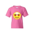 thumbnail image 1 of Big Girls T-Shirts and Tank Tops - Emoji Heart-Shaped Eyes, 1 of 5