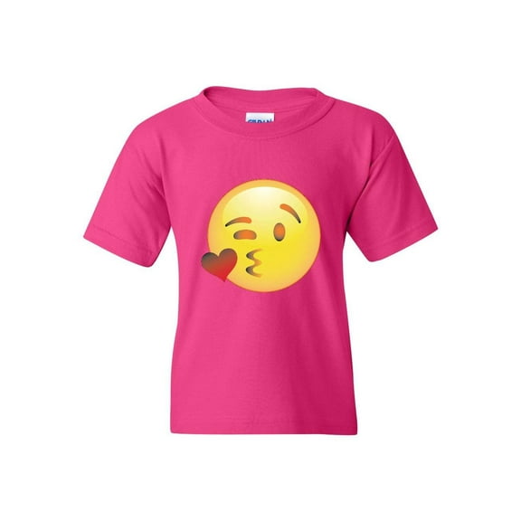 Big Girls T-Shirts and Tank Tops - Emoji Winky Face