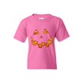 thumbnail image 1 of Big Girls T-Shirts and Tank Tops - Halloween Costume Pumpkin Face, 1 of 5
