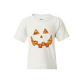 thumbnail image 1 of Big Girls T-Shirts and Tank Tops - Halloween Costume Pumpkin Face, 1 of 5