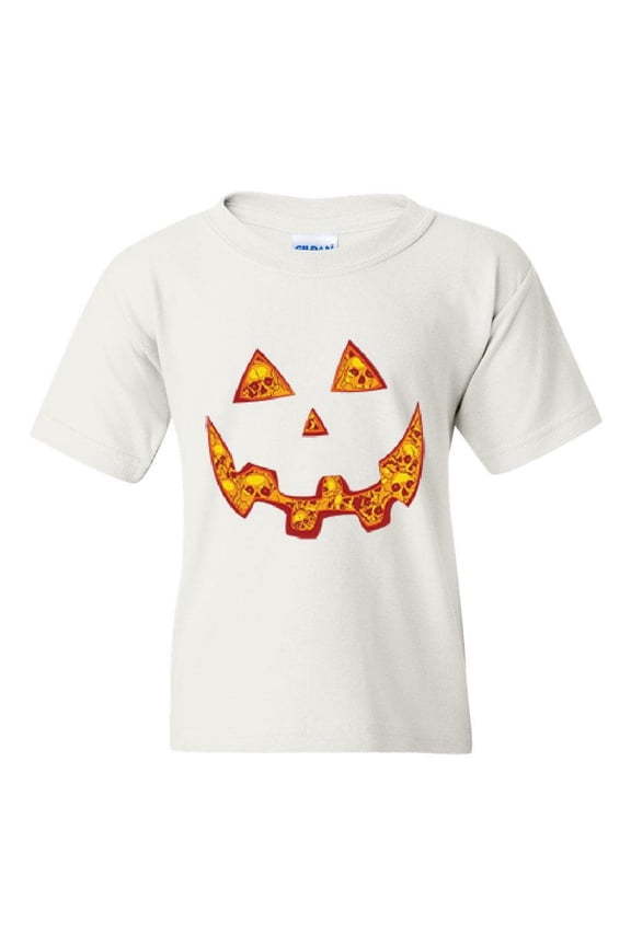 Big Girls T-Shirts and Tank Tops - Halloween Costume Pumpkin Face
