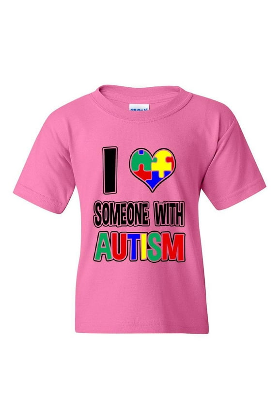 Big Girls T-Shirts and Tank Tops - I Love Someone With Autism