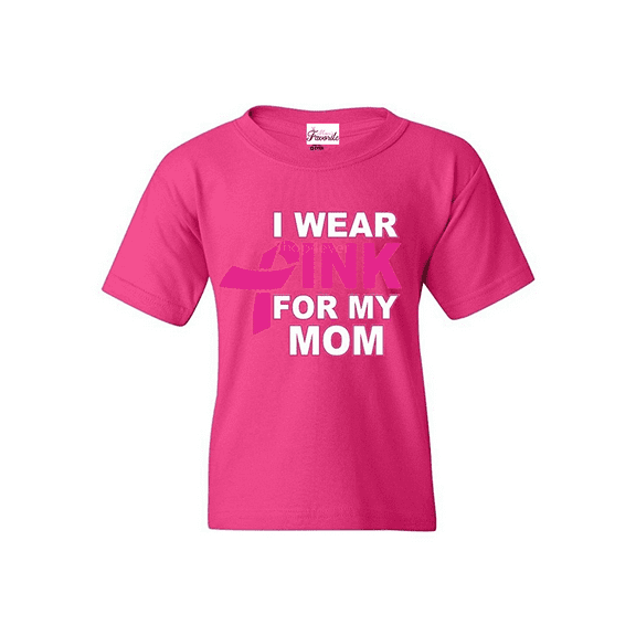 Big Girls T-Shirts and Tank Tops - I Wear Pink For My Mom
