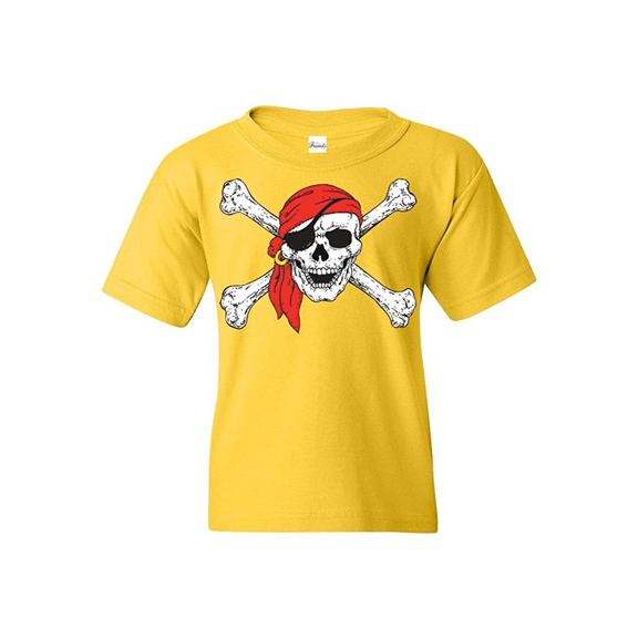 Big Girls T-Shirts and Tank Tops - Jolly Roger Skull & Crossbones