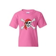 thumbnail image 1 of Big Girls T-Shirts and Tank Tops - Jolly Roger Skull & Crossbones, 1 of 5