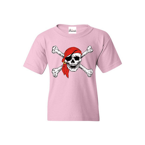 Big Girls T-Shirts and Tank Tops - Jolly Roger Skull & Crossbones