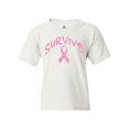 thumbnail image 1 of Big Girls T-Shirts and Tank Tops - Survive Pink Ribbon, 1 of 5