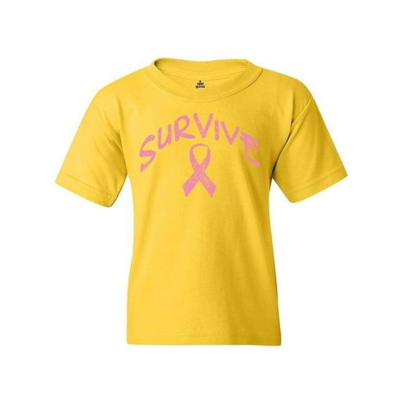 Big Girls T-Shirts and Tank Tops - Survive Pink Ribbon