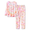 thumbnail image 1 of Beezizac Big Girls Tie Dye Red & Orange Swirl Pajamas Soft Fall/Winter Outfit Jammies Kid Size 10, 1 of 7