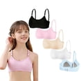 thumbnail image 1 of Girls Multi-Stage Training Bras Wireless Cotton Lightly Padded for Big Girls Adjustable Straps Smooth Comfort Breathable Stretchy Soft Youth Bras 10-16 Years, 1 of 5