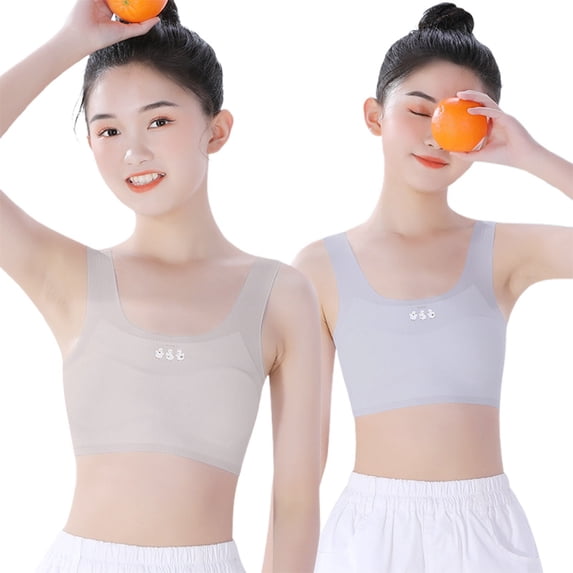 Big Girls Underwear Bras Early Development And Flexible Children's Camisole And For Everyday Wear And Activity Comfort Breathable Underwear Size 7-11T
