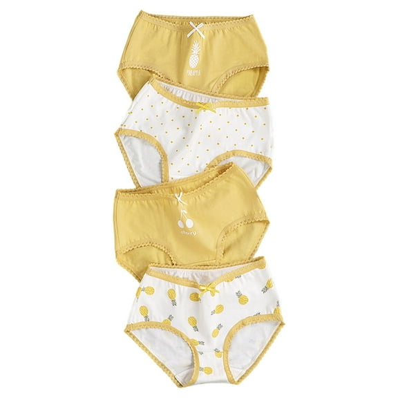 Big Girls Underwear Breathable Underwear Kids 4 Pack Soft Stretchy Elastic Waistband Seasonal