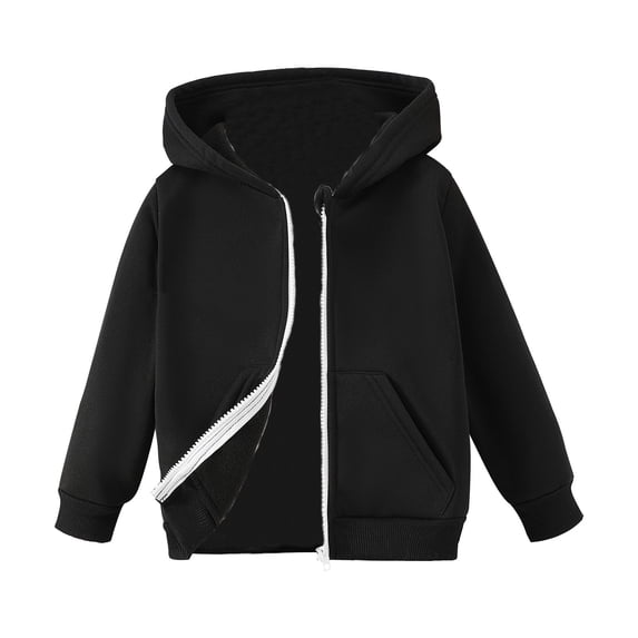 Big Girls Zip up Hoodie Kids Full Zipper Hooded Fashion Sweatshirt Youth Hoodies for Boys Girls Lightweight Jacket Outerwear