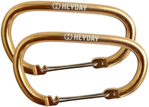 Big Gold Aluminum Carabiner Clip – Oversized 5.5