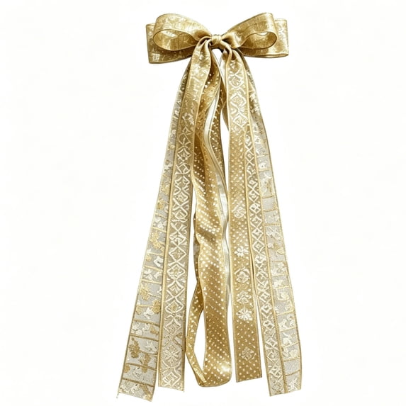 Big Gold Bows Christmas Tree Topper Bows 20in Large Satin Bow for Hoom Wall Backdrop Room Decorations for Wedding Birthday Party
