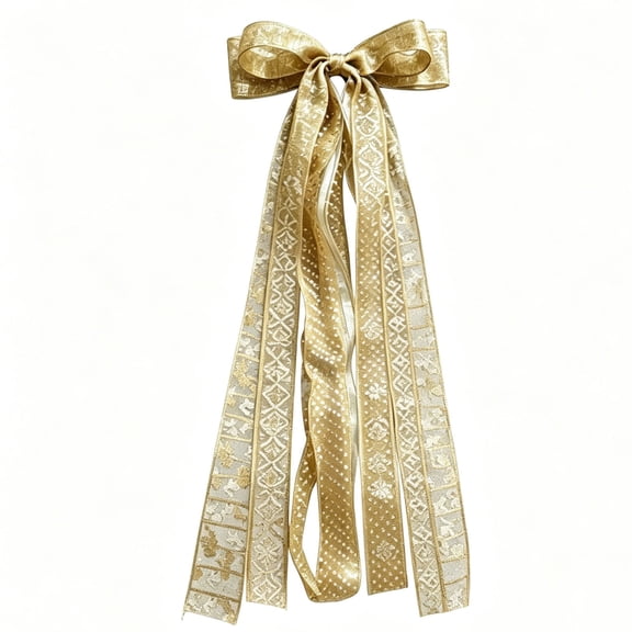 Big Gold Bows Christmas Tree Topper Bows 20in Large Satin Bow for Hoom Wall Backdrop Room Decorations for Wedding Birthday Party