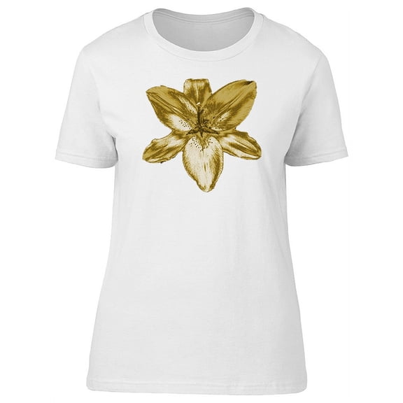 Big Gold Lily T-Shirt Women -Image by Shutterstock, Female Large