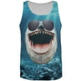 thumbnail image 1 of Big Goofy Shark Head All Over Adult Tank Top - Medium, 1 of 2