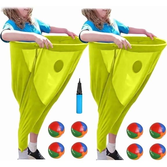 Big Granny Pants Yard Game with Bouncy Balls – Fun Outdoor Toss Game for Adults & Kids – Backyard Party, Family Reunion Lawn Games – Hilarious Bouncy Ball Challenge