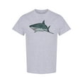 thumbnail image 1 of Big Gray Shark T-Shirt Men -Image by Shutterstock, Male 3X-Large, 1 of 2