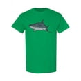 thumbnail image 1 of Big Gray Shark T-Shirt Men -Image by Shutterstock, Male Large, 1 of 2