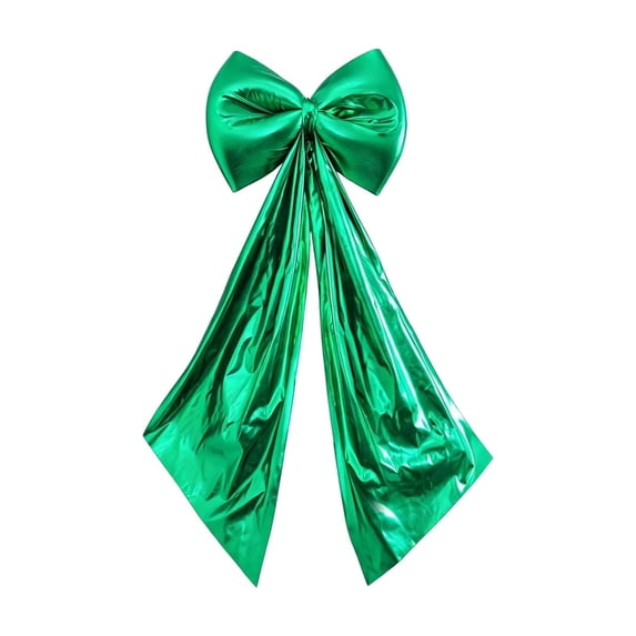 Big Green Bows Christmas Tree Topper Bows 40*16in Large Satin Bow for Hoom Wall Backdrop Room Decorations for Wedding Birthday Party