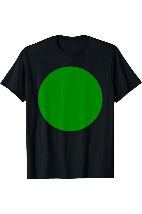 Big Green Dot Shirt - Green Circle T-Shirt