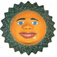 thumbnail image 1 of Big Green Peacock Talavera Ceramic Sun Face, 1 of 2