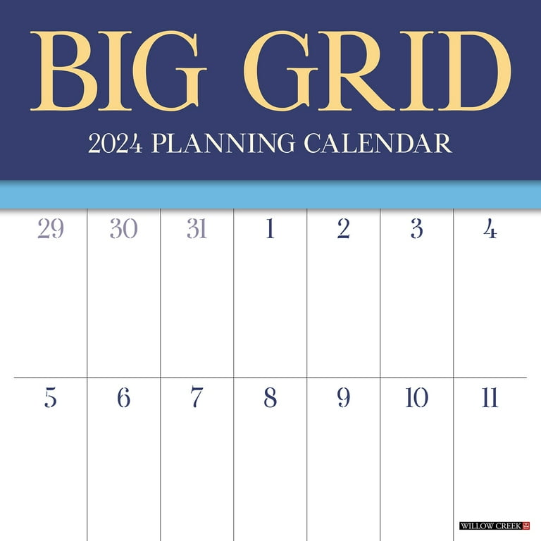 Wall Calendar 2024, Nekmit 2024 Wall Calendar from August 2023 to December  2024, 22.75 x 15.5, Large Print Big Grid Wall Calendar, Perfect for