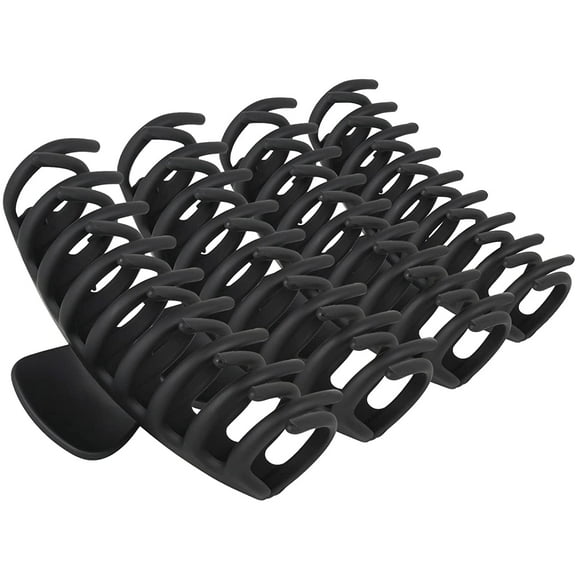 Big Hair Claw Clips for Women Large Claw Clip for Thin Thick Curly Hair 90's Strong Hold 4.33 Inch Nonslip Matte Hair Clips (4 Pcs)