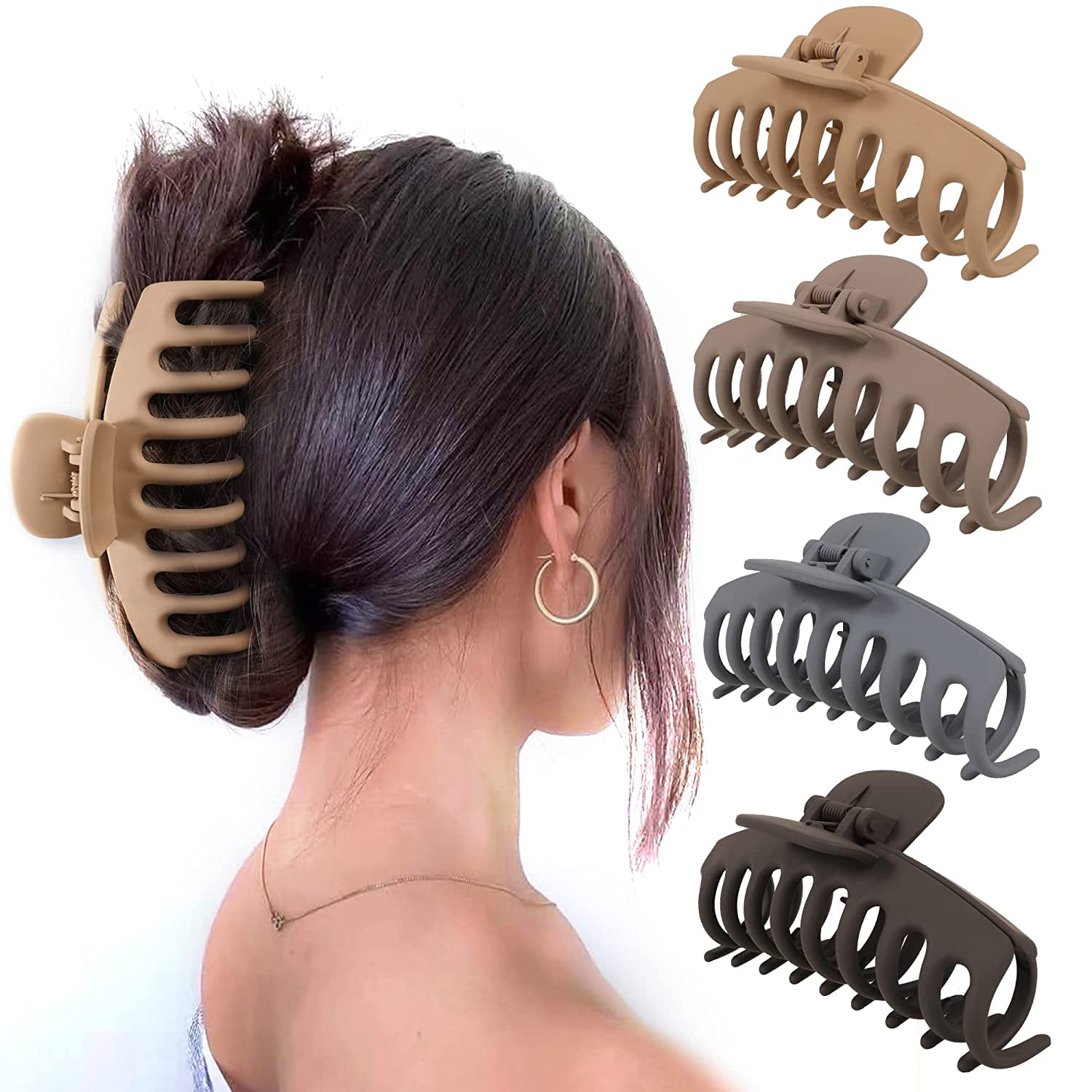Big Hair Claw Clips for Women Large Claw Clips for Thick Hair Strong Hold 4.3 Inch Claw Clip