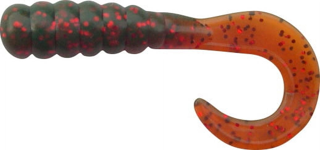 Big Hammer Perch Grubs, 1.75", 25pk, Motor Oil Red