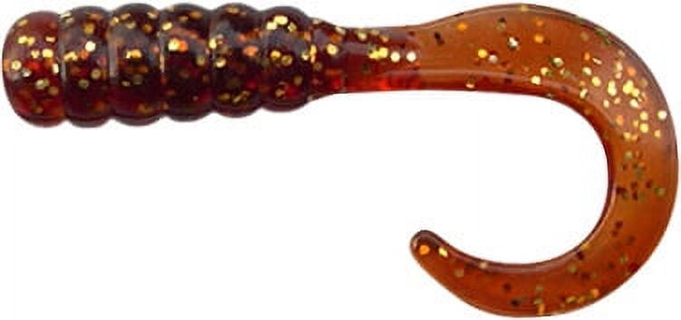 Big Hammer Perch Grubs, 1.75", 25pk, Rootbeer Gold