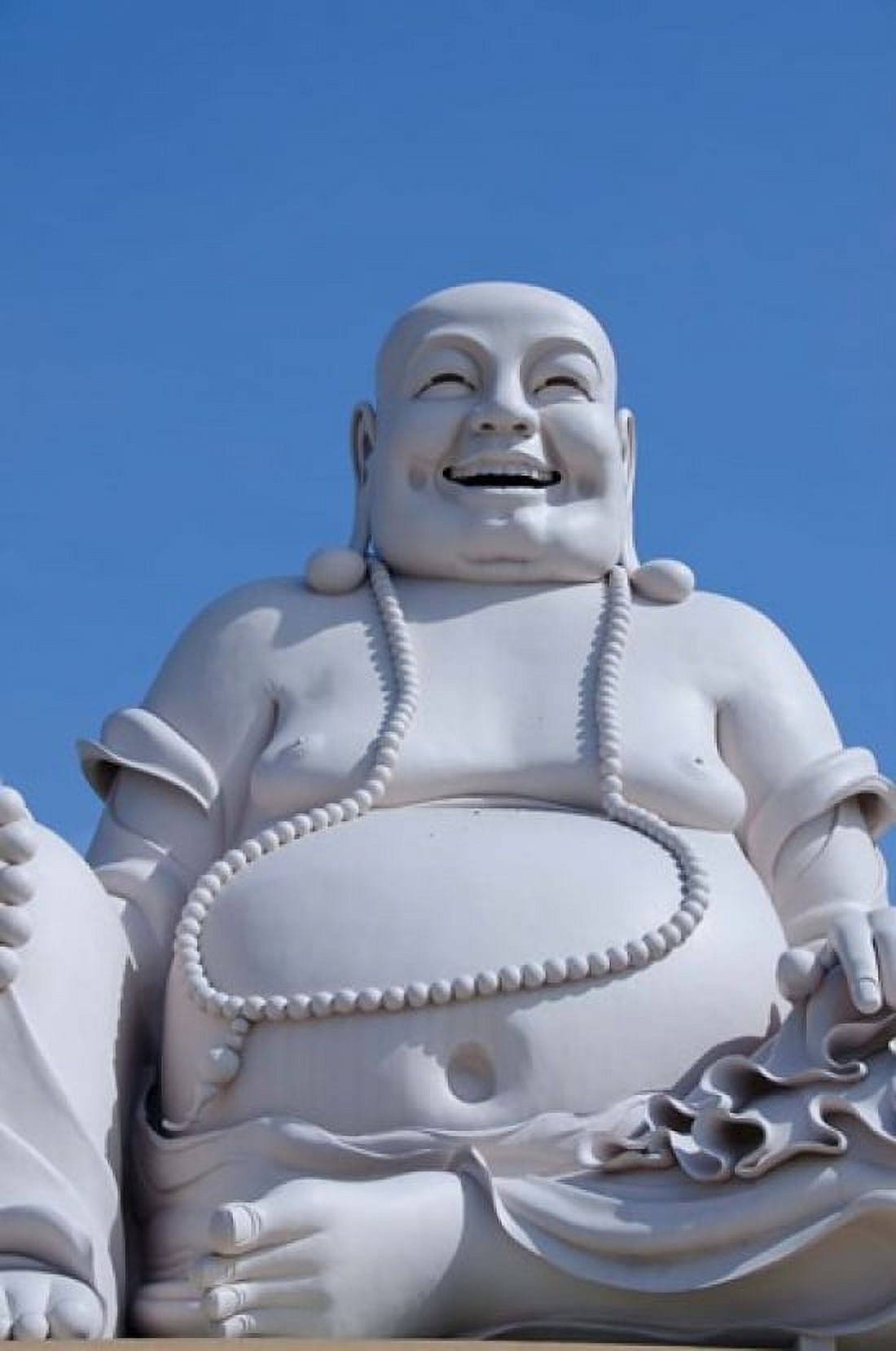 Big Happy Buddha statue My Tho Vietnam Canvas Art - Cindy Miller Hopkins DanitaDelimont (17 x 25)