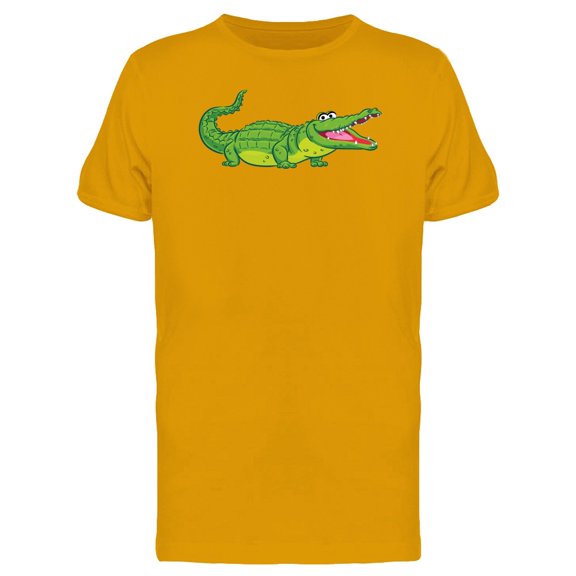 Big Happy Crocodile T-Shirt Men -Image by Shutterstock, Male Large