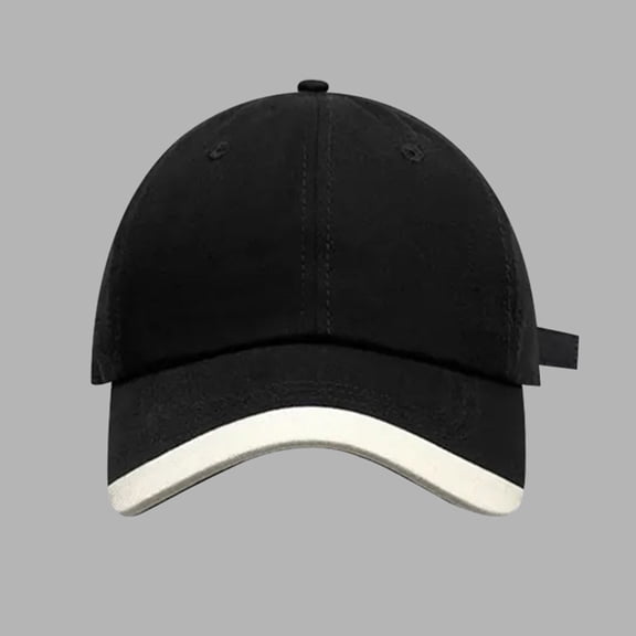 Big Head Baseball Cap with Color Block Design, Soft Top Adjustable Hat for Spring Summer Outdoor Activities, Casual Fashion and Sports Wear, Extended Size Comfort Fit